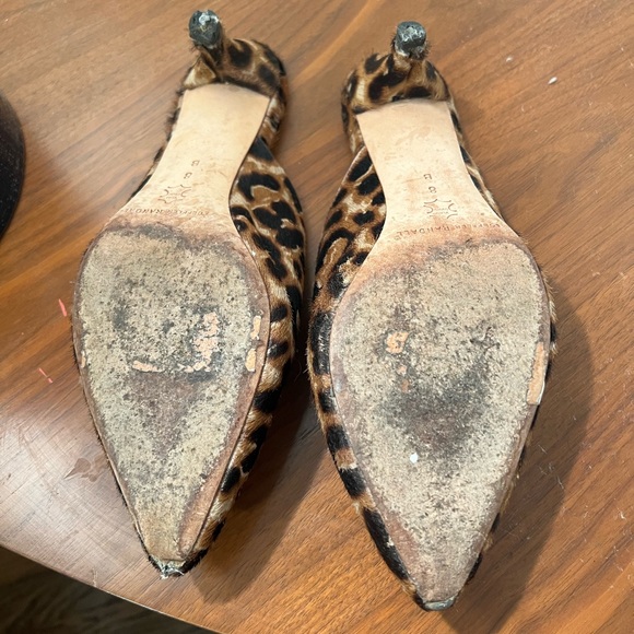 Loeffler Randall leopard pony hair mules. - Picture 4 of 6